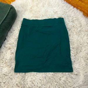 Teal bodycon skirt